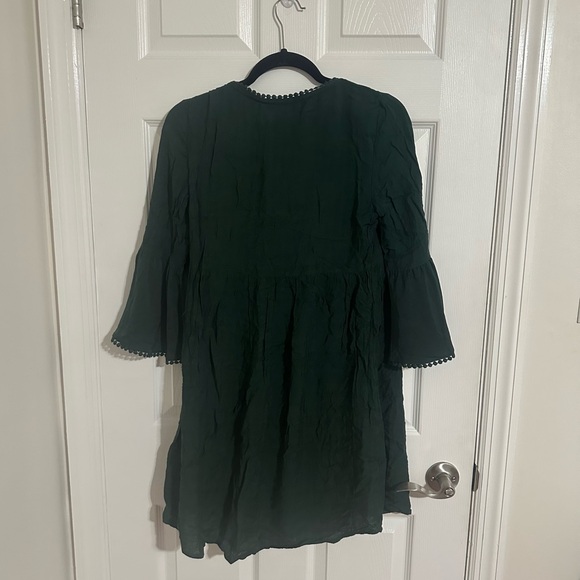 💚KNOX ROSE: Forest Green Babydoll Dress - Picture 9 of 13